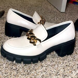 White platform shoes